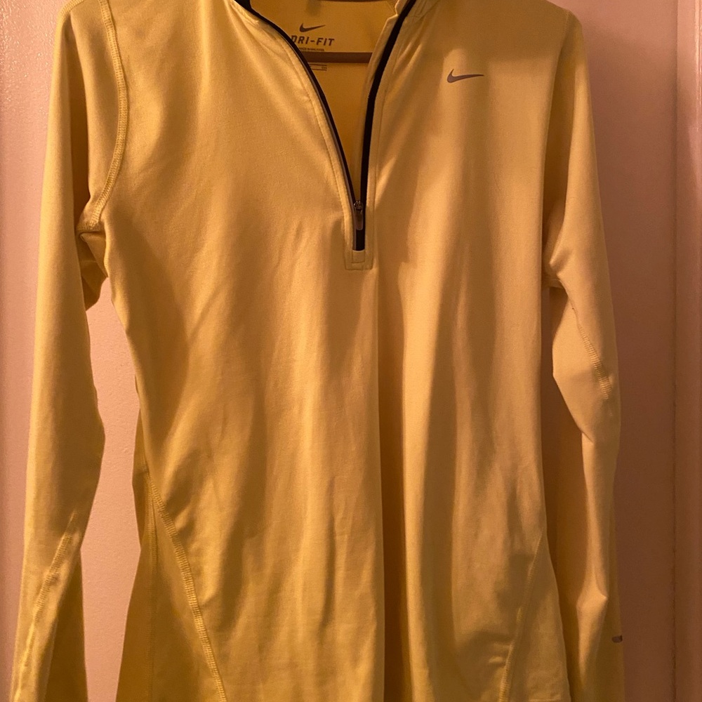 Nike Women's Dri-FIT Yellow Long Sleeve Tee
